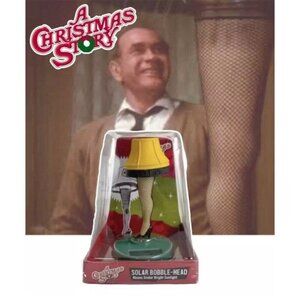 A Christmas Story Sexy Leg Lamp Solar BobbleHead Licensed Desktop Toy Figurine.
